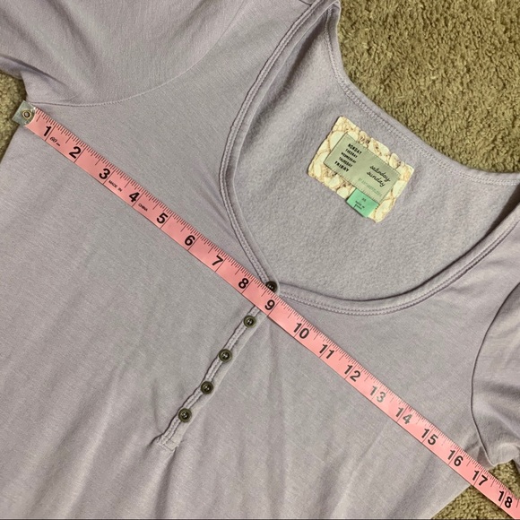 Anthropologie Saturday Sunday v neck button henley - Picture 3 of 8